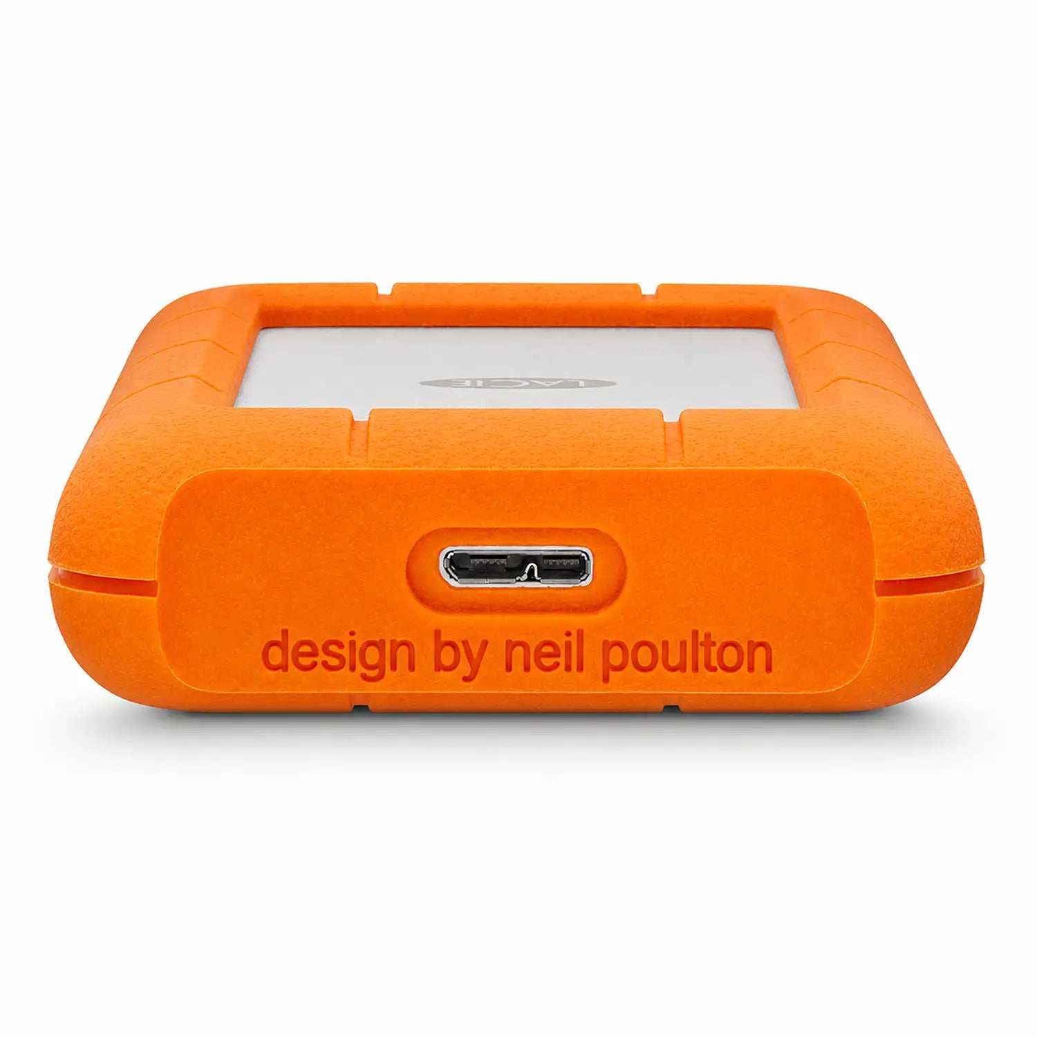 LaCie Rugged 4TB portable external hard drive front view with USB-C port-tpstech.in