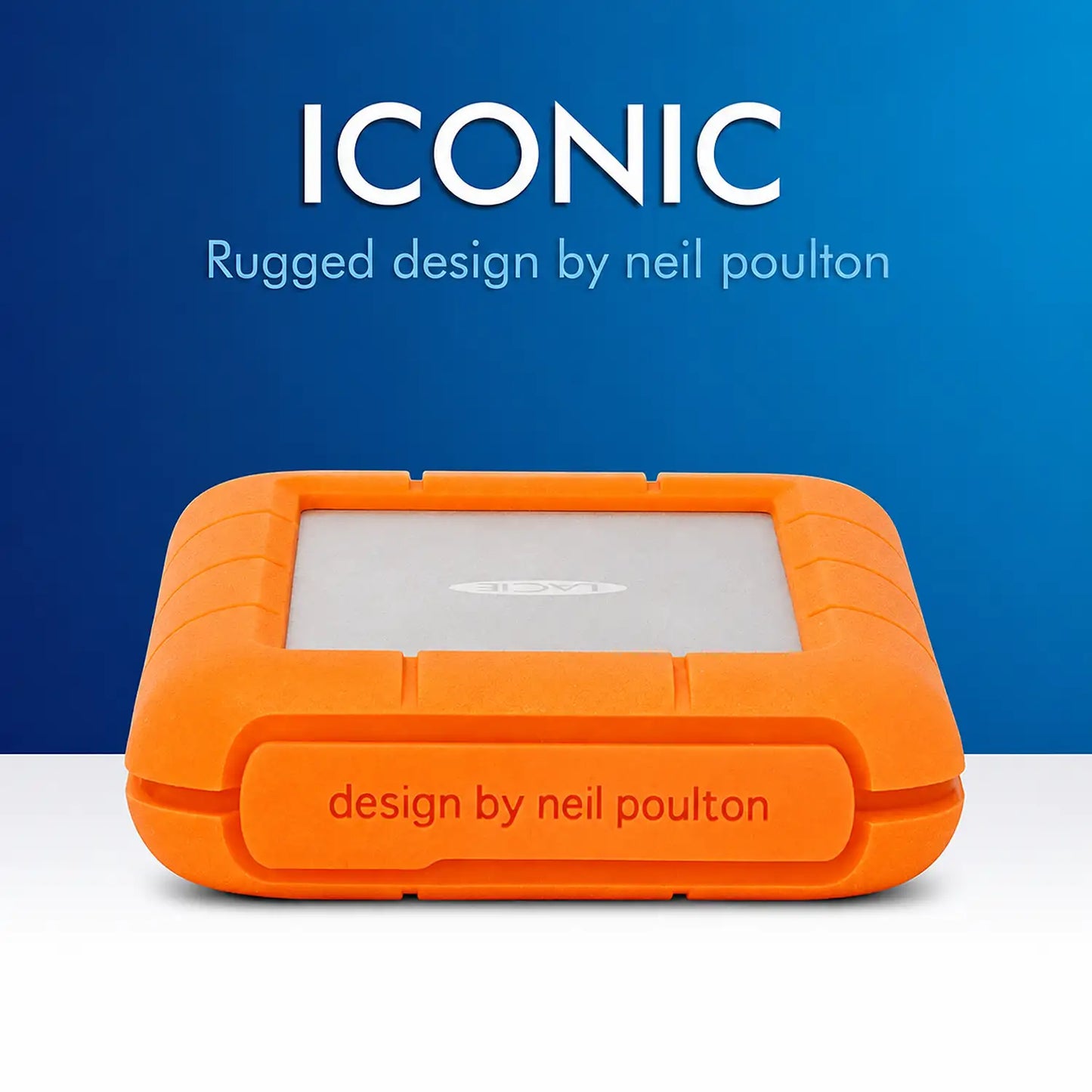 LaCie Rugged 4TB external hard drive with iconic rugged orange design-tpstech.in