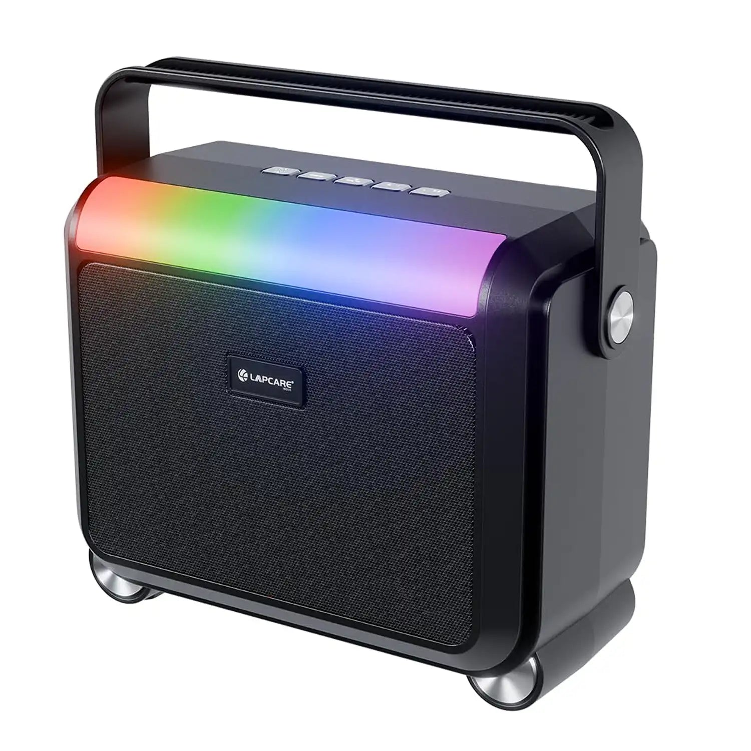 Lapcare Aster 20W Bluetooth party speaker with RGB lights and extra bass in black finish -tpstech.in