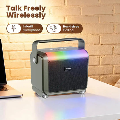 Lapcare Aster LBS-201 20W Bluetooth party speaker with inbuilt microphone for handsfree calling on desk -tpstech.in