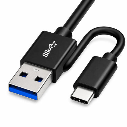 Close-up of Lapcare Cruz LDW 009 USB 3.0 Type C External DVD Writer USB 3.0 and USB-C connectors -tpstech.in