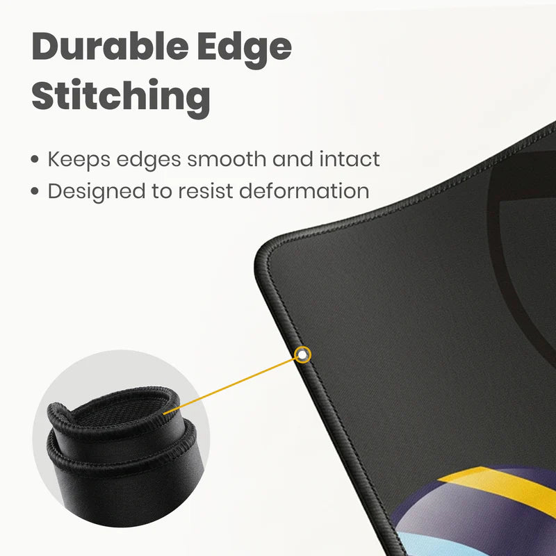 Lapcare LMP-204 sticky mouse pad with durable edge stitching to prevent fraying and deformation