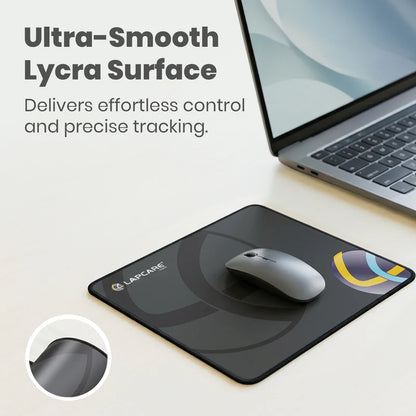 Lapcare LMP-204 mouse pad with ultra-smooth Lycra surface for precise tracking and effortless control