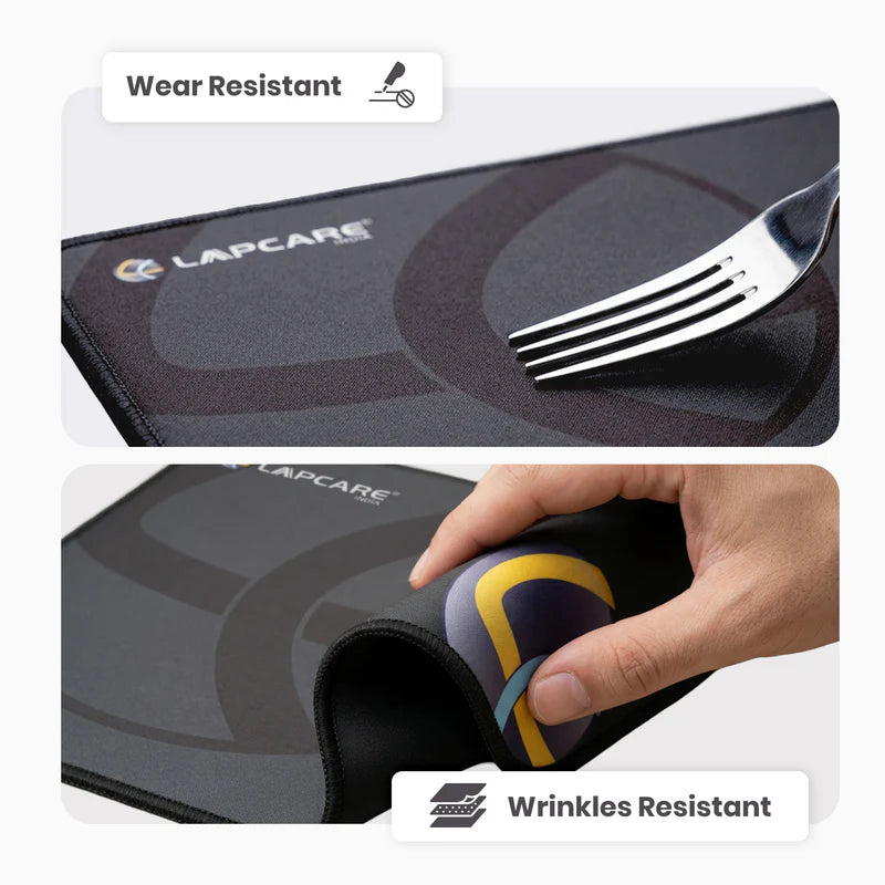 Lapcare LMP-204 mouse pad featuring wear-resistant and wrinkle-resistant design