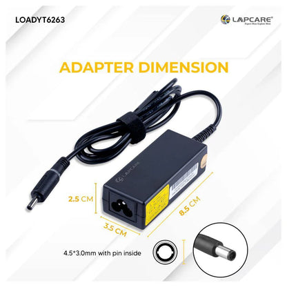 Dell Compatible 45W 19.5V 2.31A 4.5mm Small Pin Laptop Charger Adapter