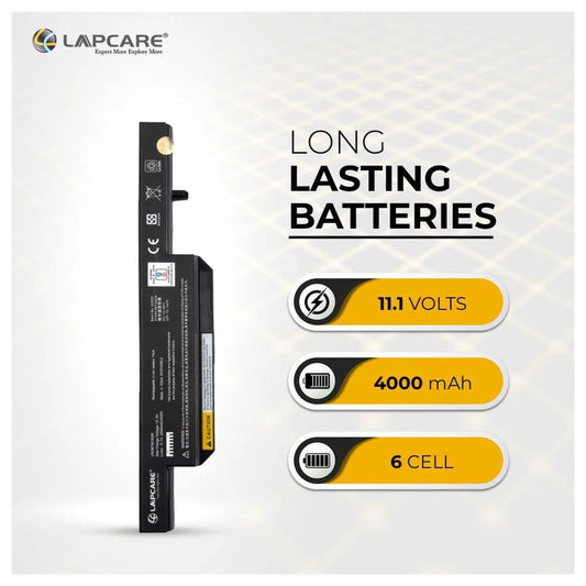 HCL Clevo C4500 Compatible Laptop Battery 48.84Whr 4400mAh 11.1V 6 Cell