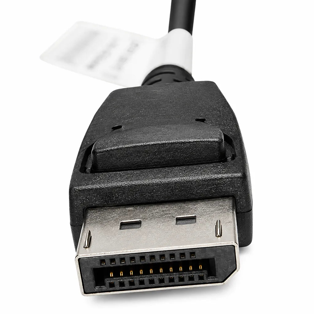 Lenovo DisplayPort to Single-Link DVI-D Digital Monitor Adapter DisplayPort connector close-up with locking latch and gold-plated contacts -tpstech.in