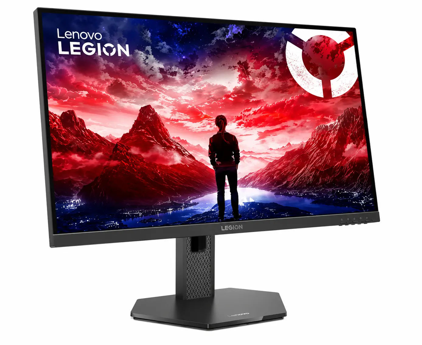 Front right angle view of Lenovo Legion 27-10 Full HD IPS gaming monitor