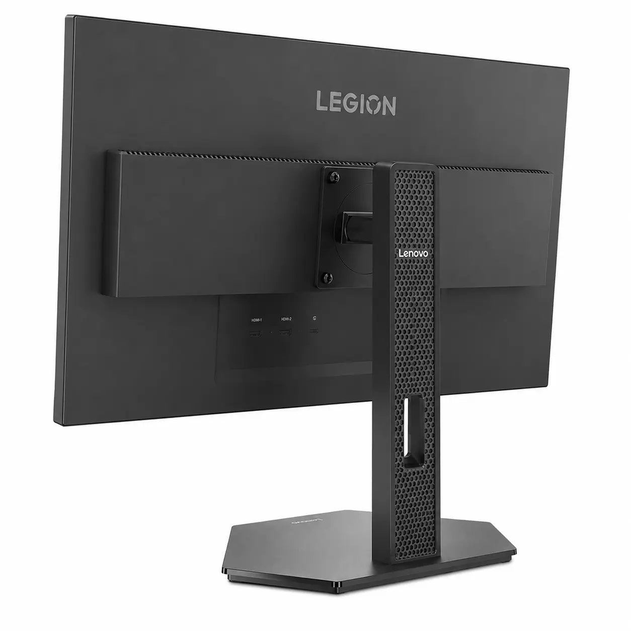 Lenovo Legion 27-10 gaming monitor rear right view showing cable management design