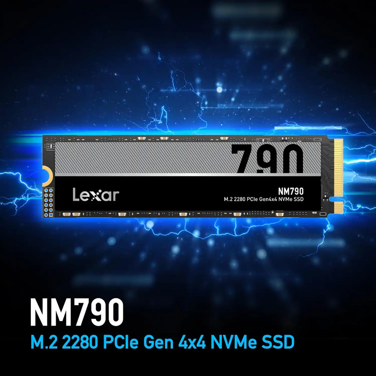 Lexar NM790 2TB NVMe SSD PCIe Gen4 High-Speed Storage Banner Display -tpstech.in