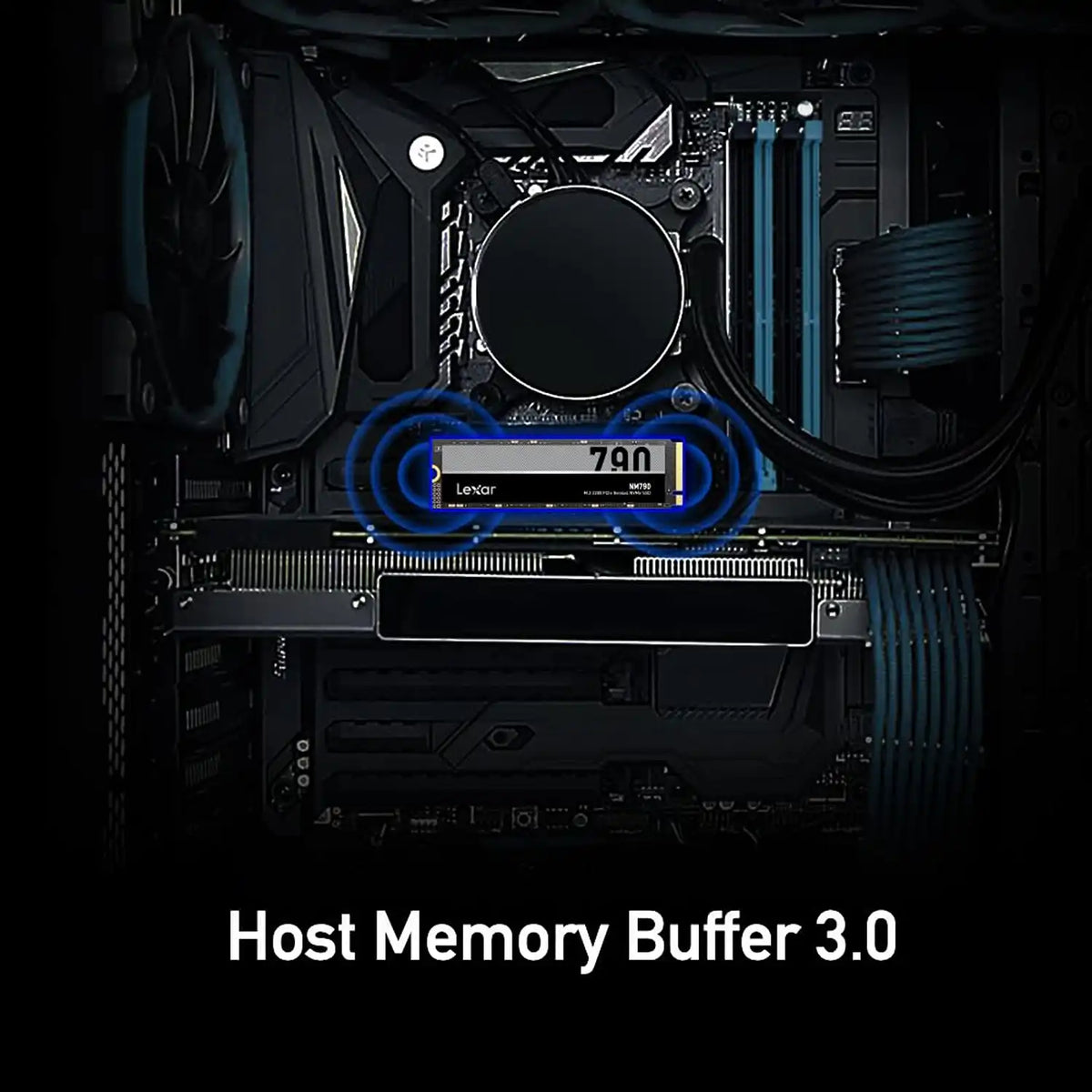 Lexar NM790 2TB NVMe SSD PCIe Gen4 High-Speed Storage Host Memory Buffer 3.0 Technology -tpstech.in