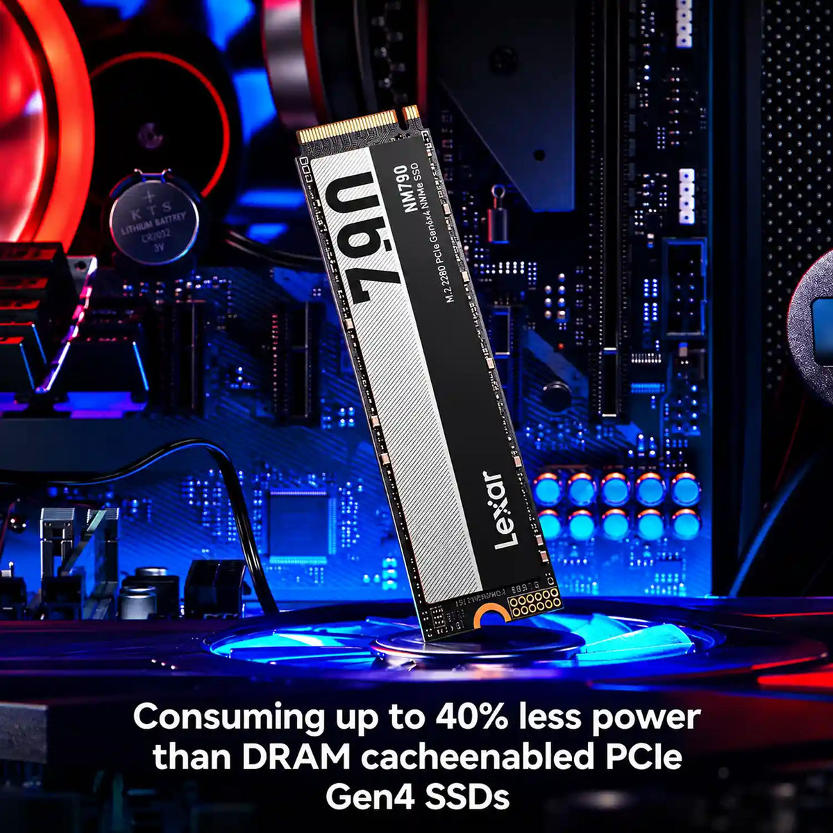 Lexar NM790 512GB NVMe SSD PCIe 4.0 x4 M.2 2280 High Speed Internal SSD Low Power Consumption -tpstech.in