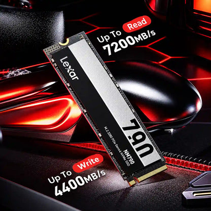 Lexar NM790 512GB NVMe SSD PCIe 4.0 x4 M.2 2280 High Speed Internal SSD 7200MBps Read 4400MBps Write Speeds -tpstech.in