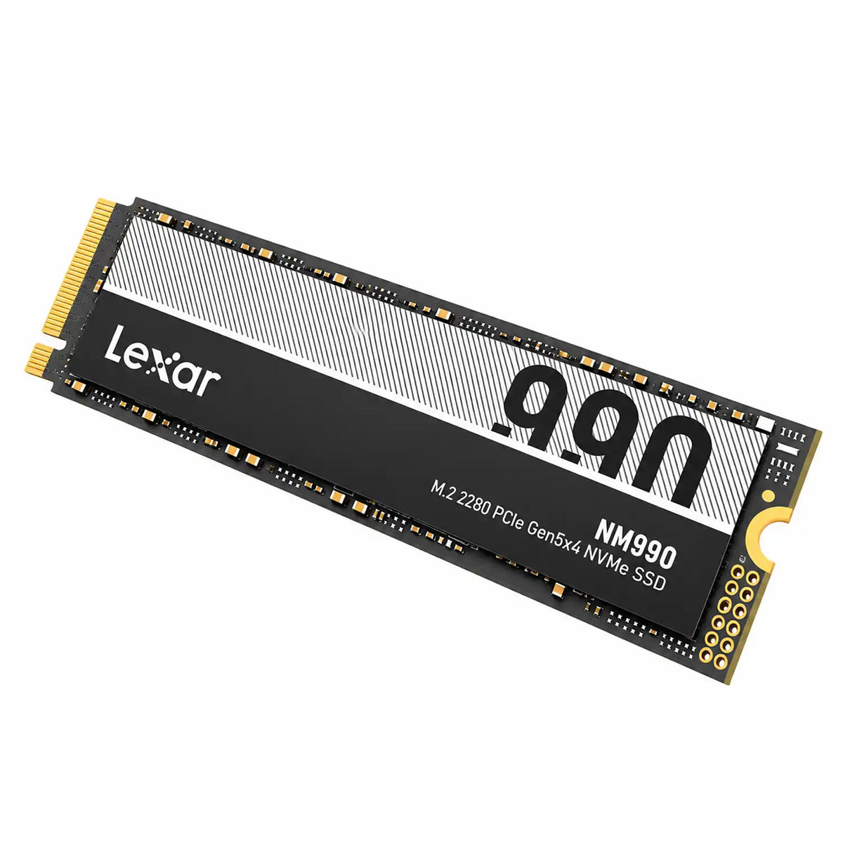 Lexar NM990 4TB PCIe 5.0 NVMe SSD for High-Performance PCs High Angle Perspective View -tpstech.in