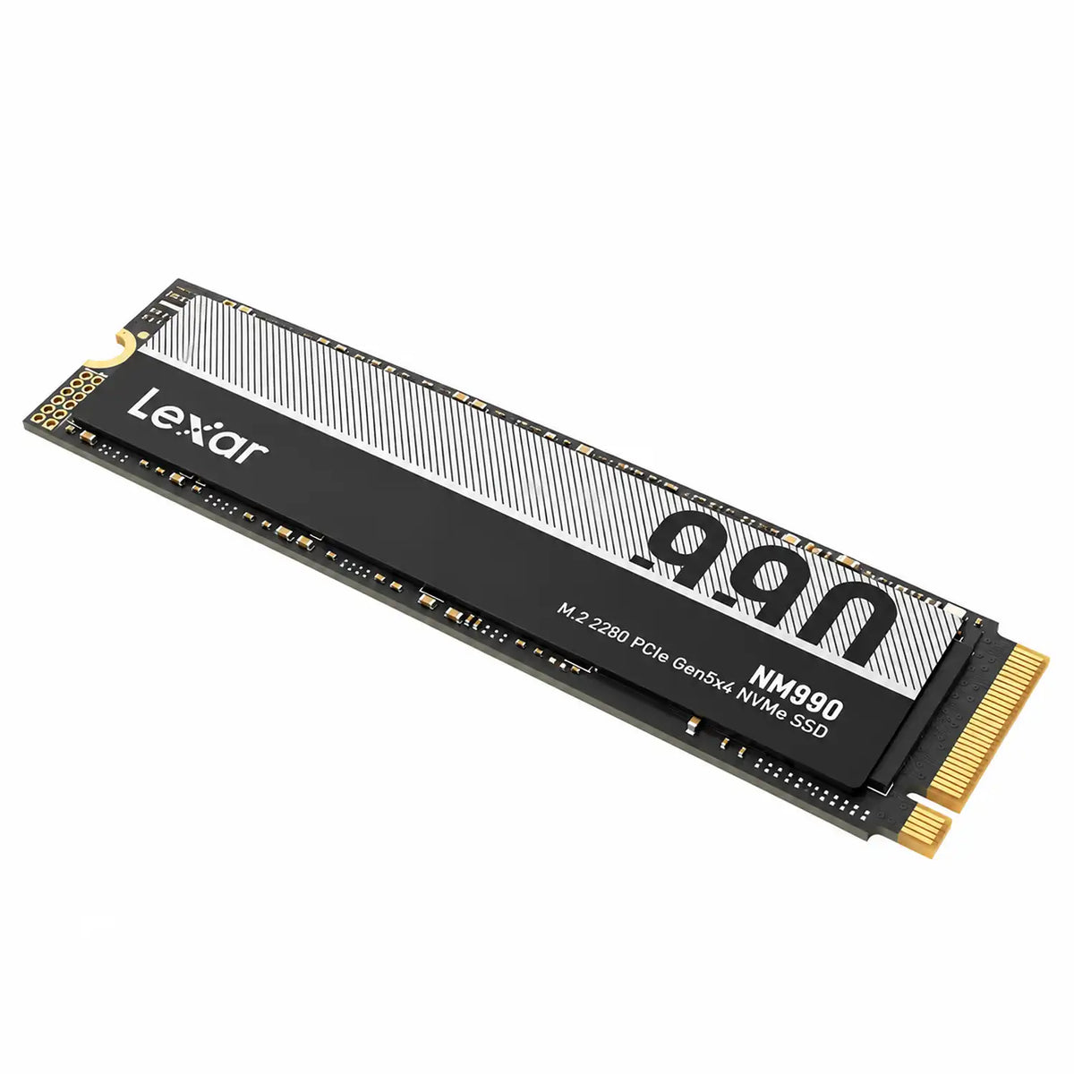 Lexar NM990 4TB PCIe 5.0 NVMe SSD for High-Performance PCs Isometric Angle Profile -tpstech.in