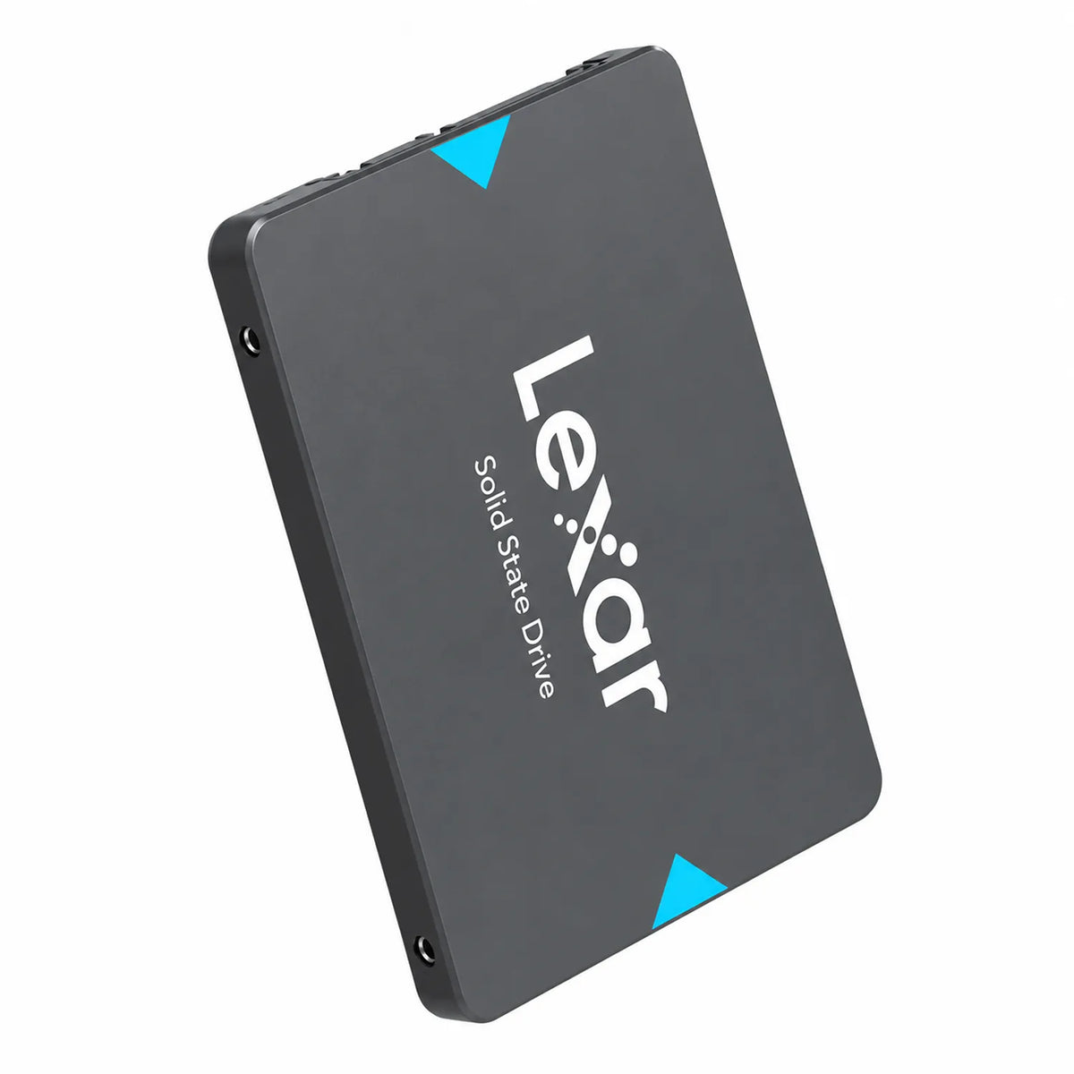Lexar NQ100 256GB SATA SSD 2.5-inch Internal Drive Tilted Side View -tpstech.in