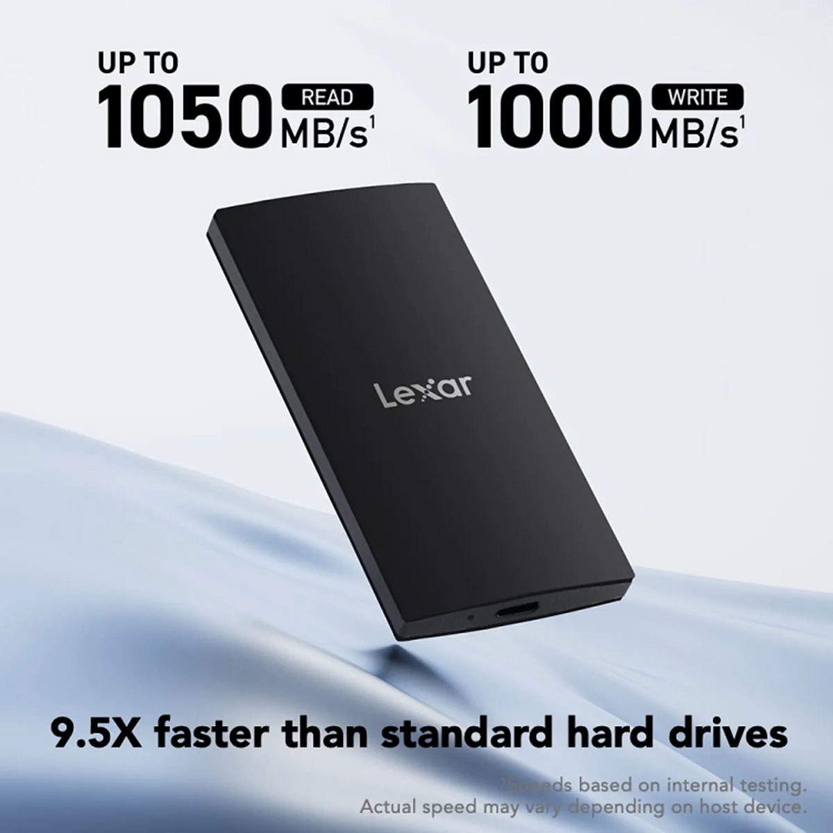 Lexar SL300 1TB Portable SSD with 1050MB/s Speed for PC Mac and Mobile Fast Transfer Performance -tpstech.in