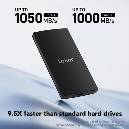 Lexar SL300 1TB Portable SSD with 1050MB/s Speed for PC Mac and Mobile Fast Transfer Performance -tpstech.in