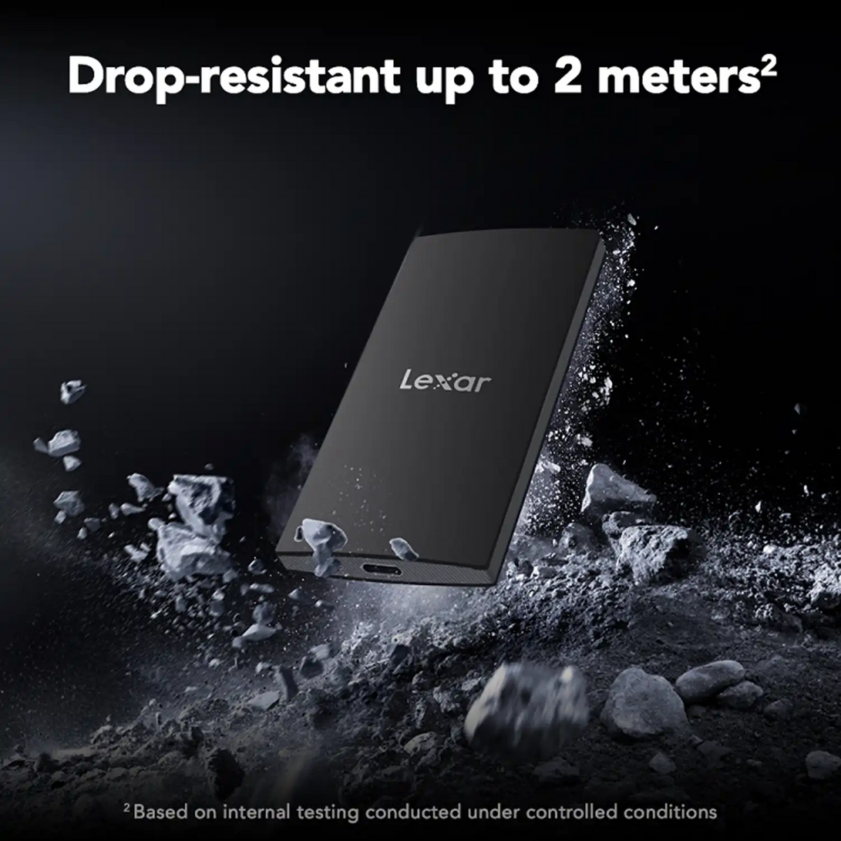 Lexar SL300 2TB Portable SSD High-Speed USB 3.2 Gen 2 Storage Drop Resistant up to 2 Meters -tpstech.in