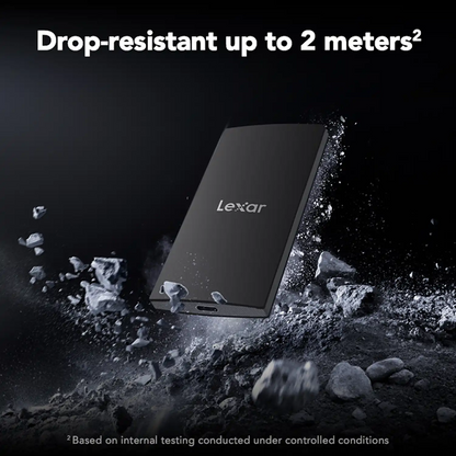 Lexar SL300 2TB Portable SSD High-Speed USB 3.2 Gen 2 Storage Drop Resistant up to 2 Meters -tpstech.in
