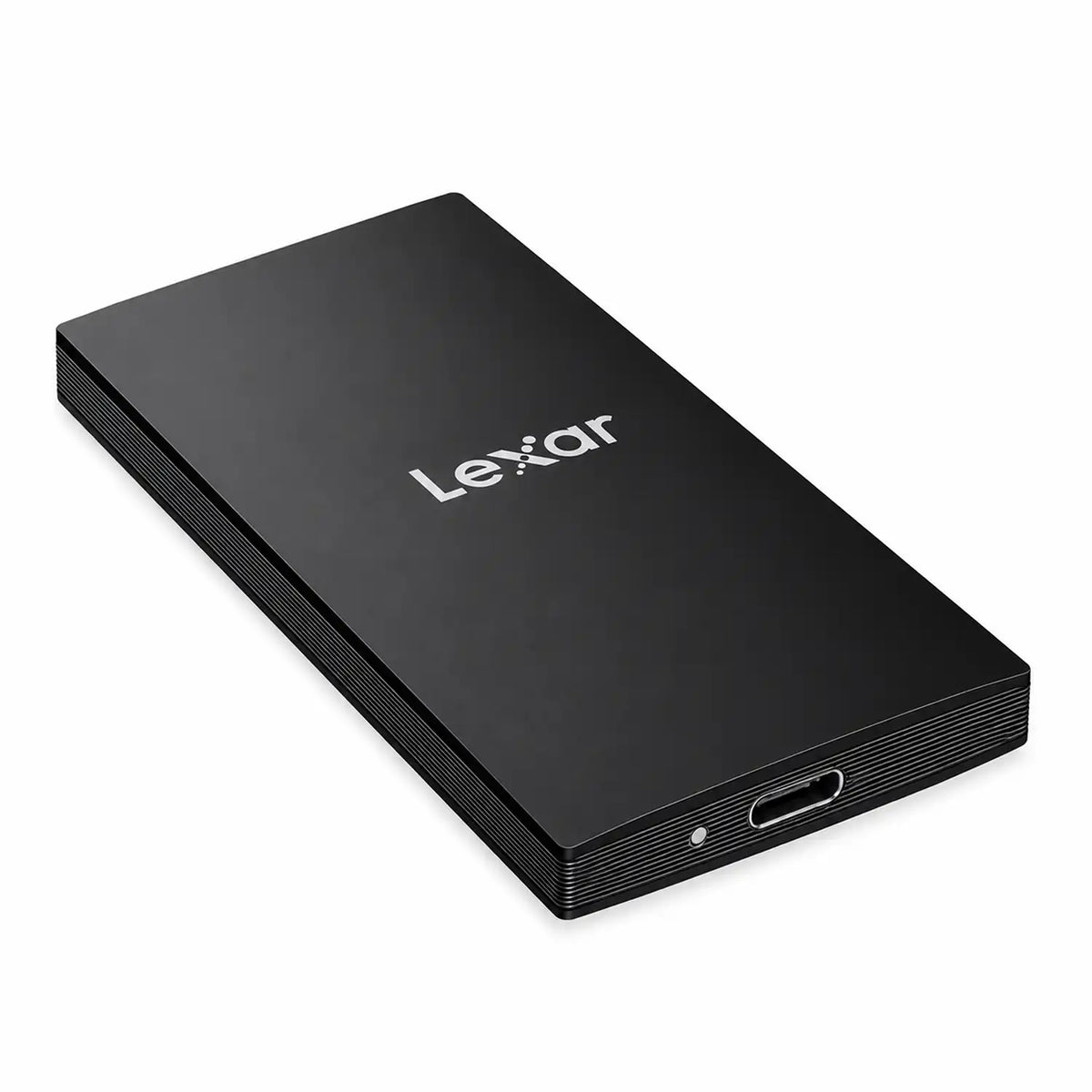 Lexar SL300 2TB Portable SSD High-Speed USB 3.2 Gen 2 Storage USB-C Port Perspective View -tpstech.in
