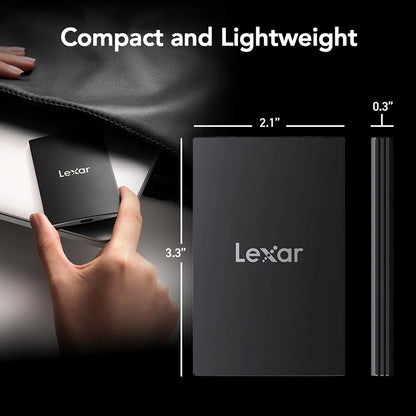 Lexar SL500 1TB Portable SSD USB 3.2 Gen 2x2 High Speed External SSD Compact and Lightweight Dimensions -tpstech.in