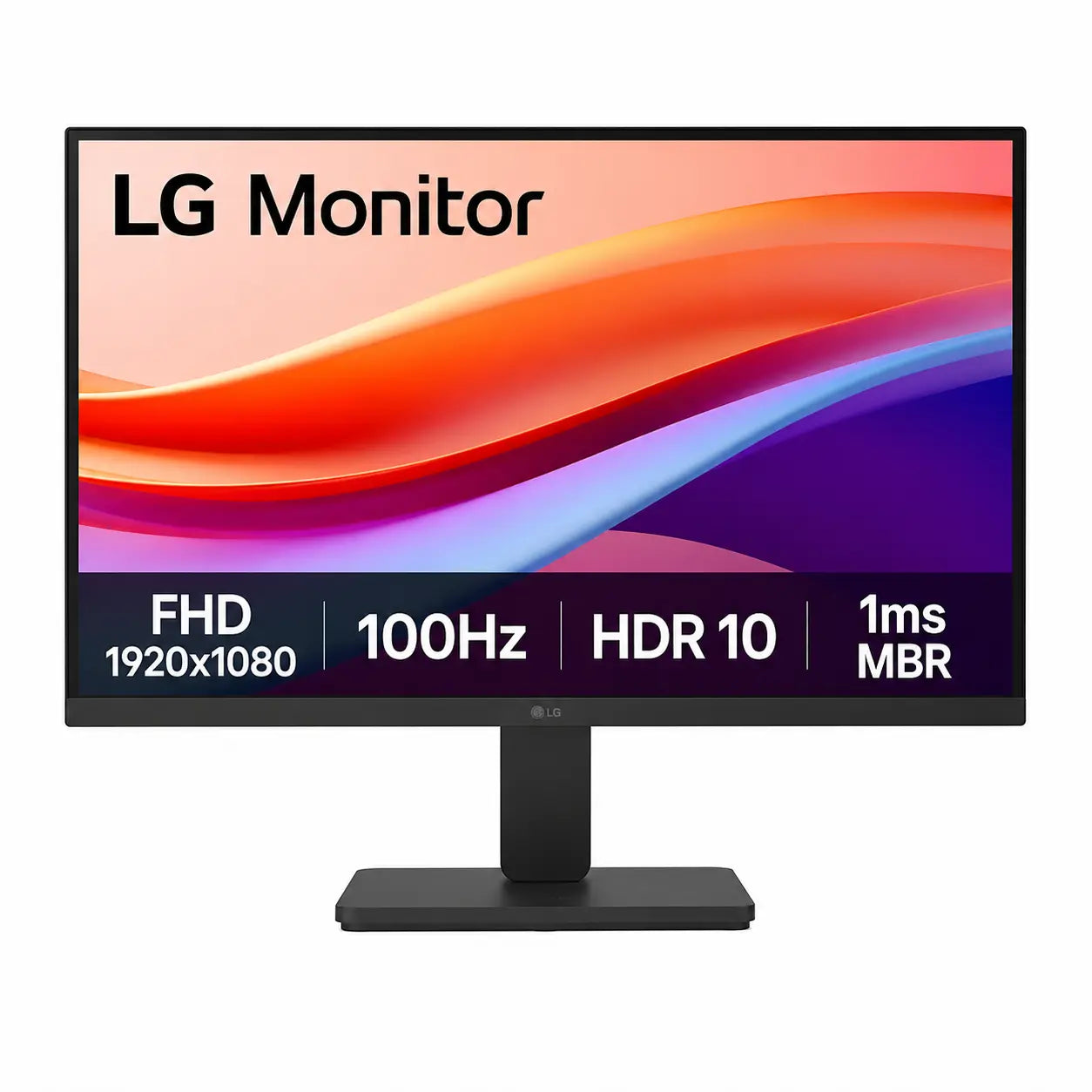 LG 22U401A-B Full HD monitor featuring 100Hz refresh rate, HDR10 and 1ms MBR technology.