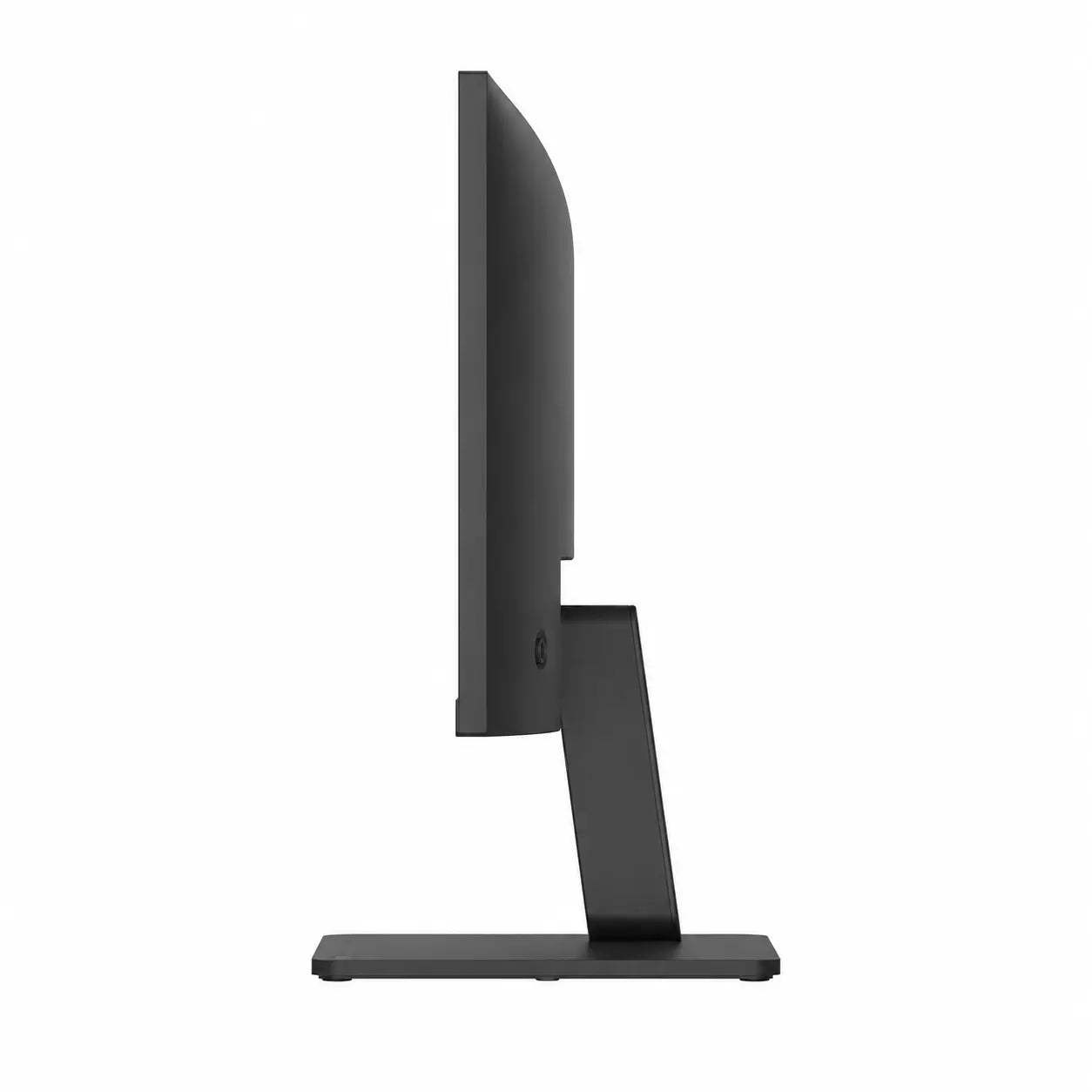 Side profile of LG 22U401A-B Full HD monitor displaying slim monitor design and tilt stand.