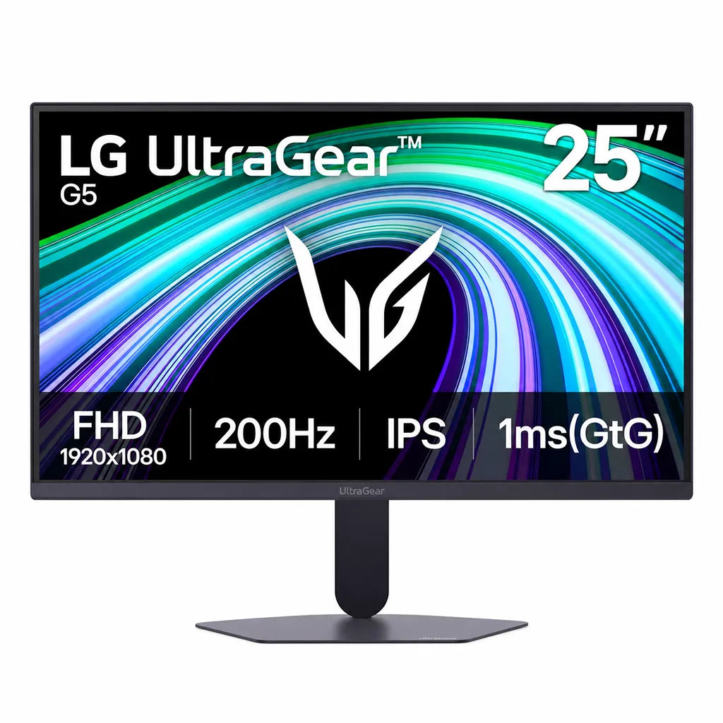 LG 25G523B-B UltraGear 25-inch 200Hz FHD Gaming Monitor Front Screen Display -tpstech.in