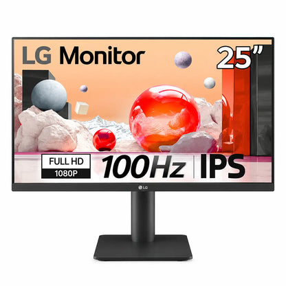 LG 25MS550-B 24.5 inch Full HD 100Hz IPS monitor front view-tpstech.in