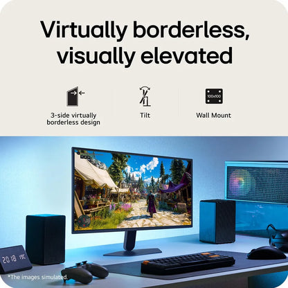 LG 27G523B UltraGear 27 Inch FHD IPS Gaming Monitor 200Hz Borderless Design and Desk Setup -tpstech.in