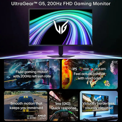 LG 27G523B UltraGear 27 Inch FHD IPS Gaming Monitor 200Hz Key Features Overview -tpstech.in