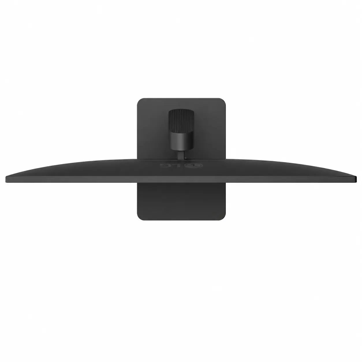 Top profile view of LG 27U411A-B monitor showcasing slim design and modern stand