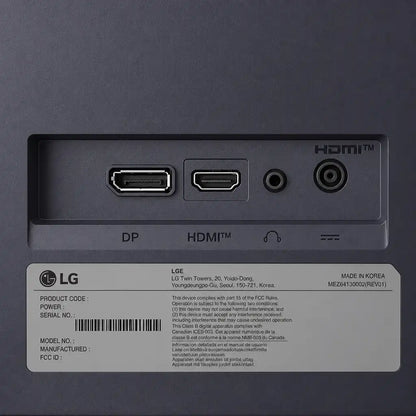 LG 32G403B-B UltraGear 32 Inch FHD 144Hz gaming monitor back view with LG logo VESA mounting holes and textured stand column -tpstech.in