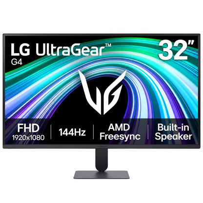 LG 32G403B-B UltraGear 32 Inch FHD 144Hz gaming monitor close-up view of DisplayPort HDMI headphone out and DC-IN ports -tpstech.in