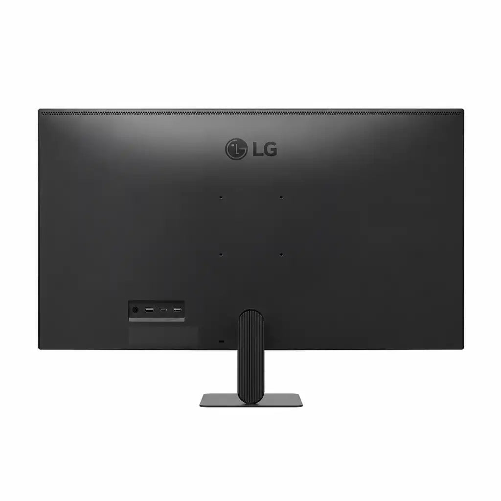 LG 32U701SB-B 4K UHD smart monitor slim side profile showing clean black cabinet design and tilt stand base -tpstech.in