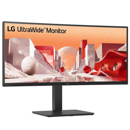 LG 34BA75QE curved UltraWide monitor key highlights including 3800R curve HDR10 dual controller USB-C built-in speakers and multi ports -tpstech.in
