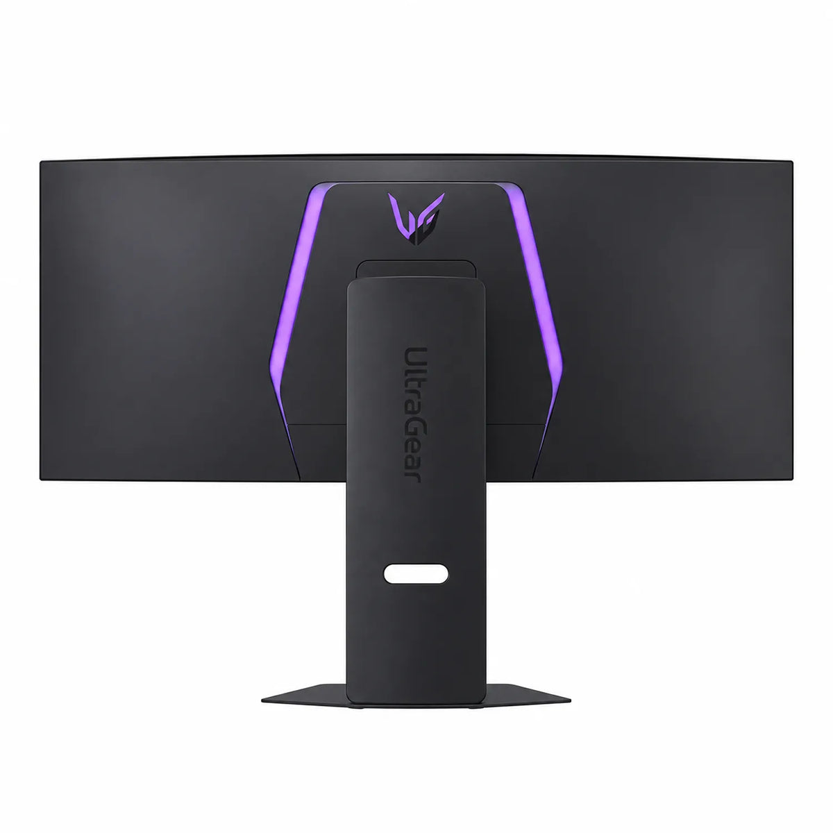 LG 39GX900A-B UltraGear OLED gaming monitor rear view with stand and RGB lighting -tpstech.in
