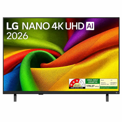 LG 55NU880BPLA 55 Inch NANO 4K UHD AI Smart TV front view with vibrant NanoCell display and slim bezel design -tpstech.in