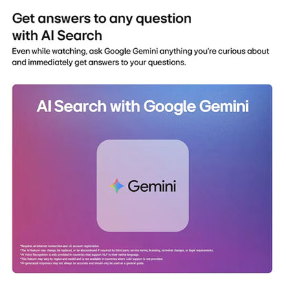 LG 55NU880BPLA AI Search powered by Google Gemini for smarter voice search and personalized assistance -tpstech.in