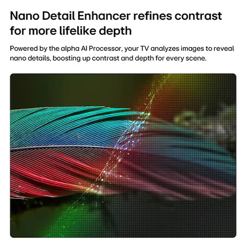 LG 55NU880BPLA Nano Detail Enhancer improving contrast, depth and image clarity for a realistic 4K viewing experience -tpstech.in