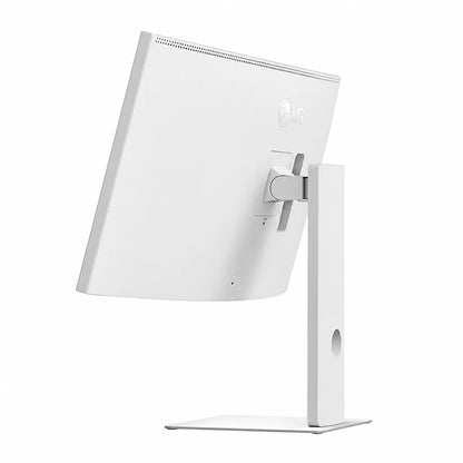 LG UltraFine 40U990A-W 40 Inch 5K2K Nano IPS Black Monitor angled rear view with adjustable stand - tpstech.in
