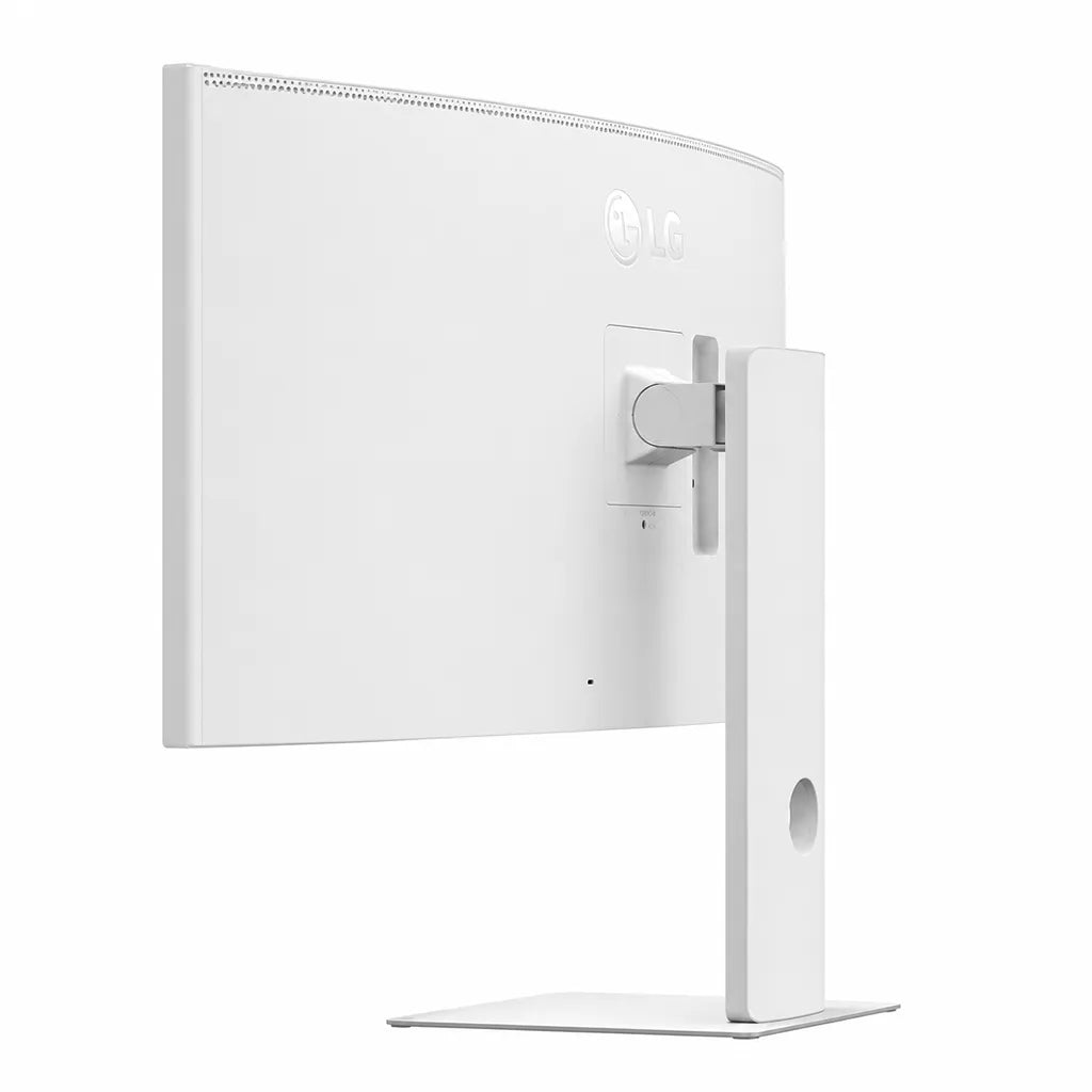 LG UltraFine 40U990A-W 40 Inch 5K2K Nano IPS Black Monitor rear left view showing ergonomic stand design - tpstech.in