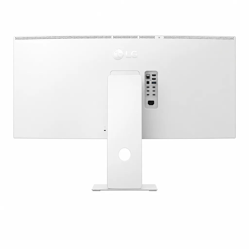 LG UltraFine 40U990A-W 40 Inch monitor rear view showing clean design and connectivity panel - tpstech.in