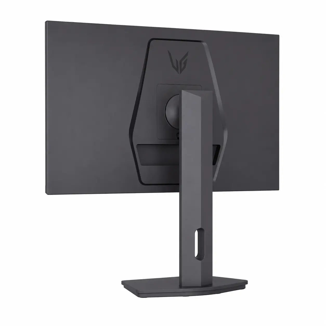 Back side view of LG UltraGear 27G610A-B gaming monitor showing minimalist design and stan