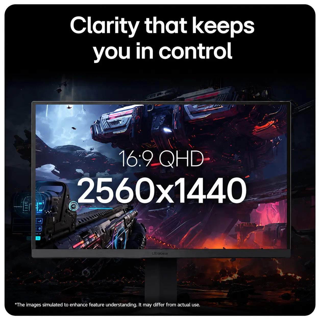 LG UltraGear 27G610A-B 27-inch QHD gaming monitor featuring 2560 x 1440 resolution for sharp visuals