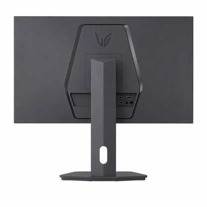 Full rear view of LG UltraGear 27G610A-B gaming monitor with stand and connectivity access