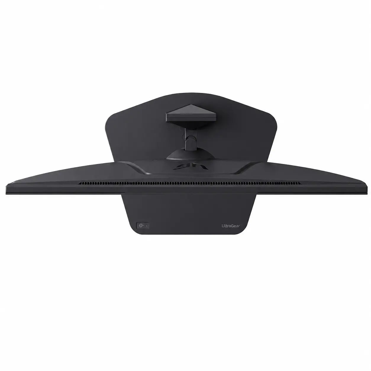 Top view of LG UltraGear 27G610A-B gaming monitor highlighting slim profile and design