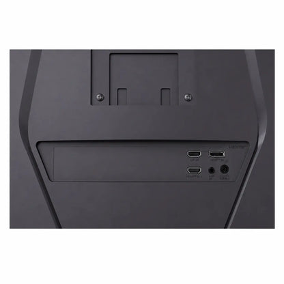 Connectivity ports on LG UltraGear 32G600A-B gaming monitor featuring HDMI, DisplayPort and headphone out
