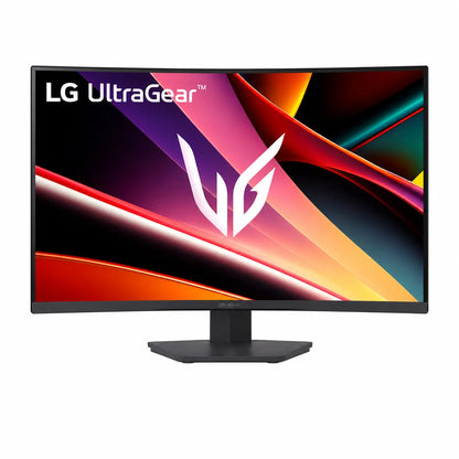 Front view of LG UltraGear 32G600A-B 32-inch QHD 180Hz curved gaming monitor
